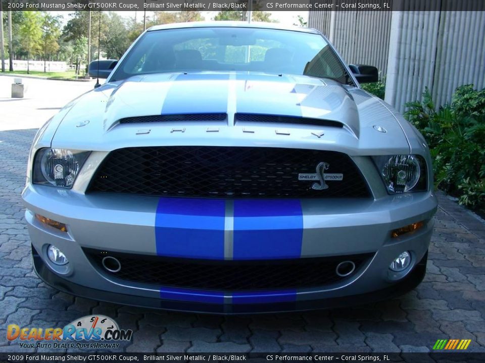 Brilliant Silver Metallic 2009 Ford Mustang Shelby GT500KR Coupe Photo #5