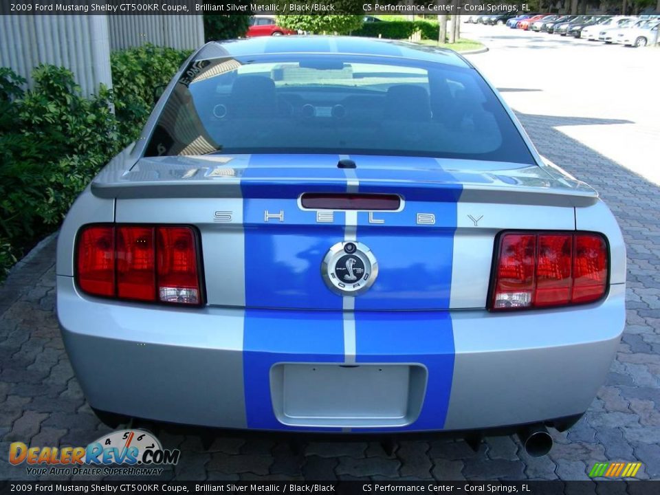 Brilliant Silver Metallic 2009 Ford Mustang Shelby GT500KR Coupe Photo #8