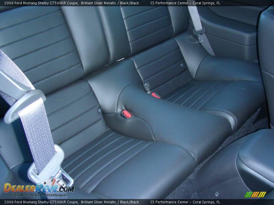 Black/Black Interior - 2009 Ford Mustang Shelby GT500KR Coupe Photo #22