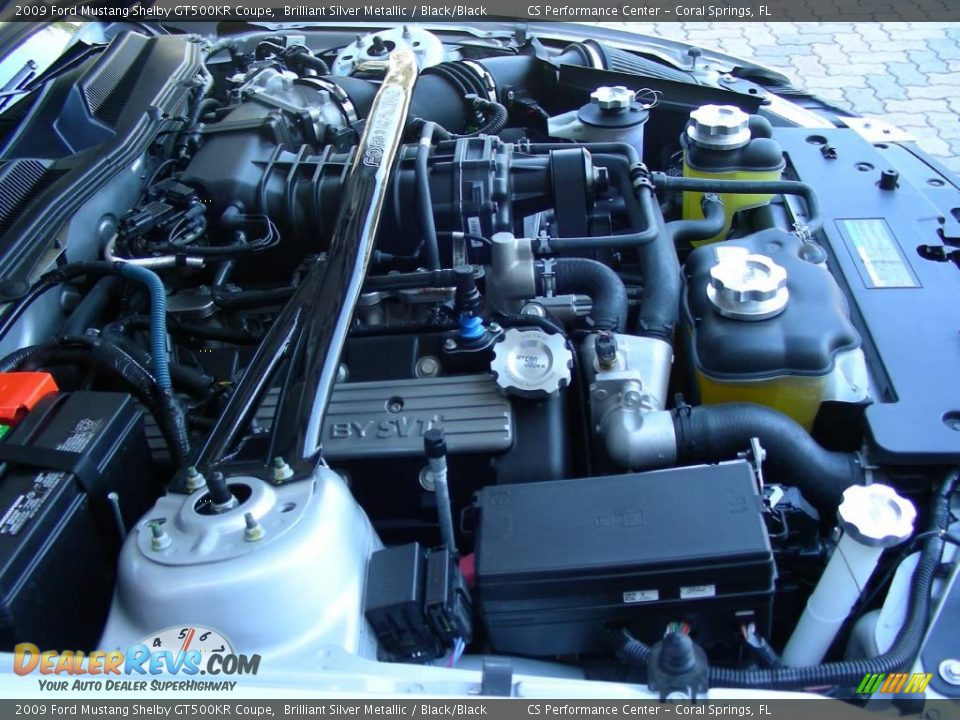 2009 Ford Mustang Shelby GT500KR Coupe 5.4 Liter KR Supercharged DOHC 32-Valve V8 Engine Photo #33