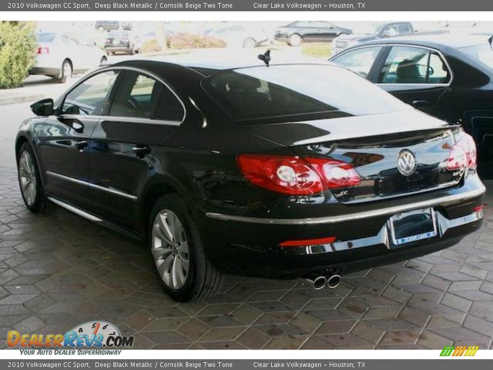 2010 Volkswagen CC Sport Deep Black Metallic / Cornsilk Beige Two Tone Photo #2