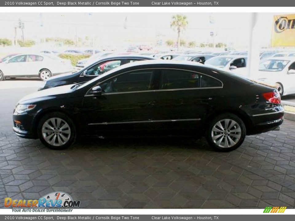 2010 Volkswagen CC Sport Deep Black Metallic / Cornsilk Beige Two Tone Photo #4