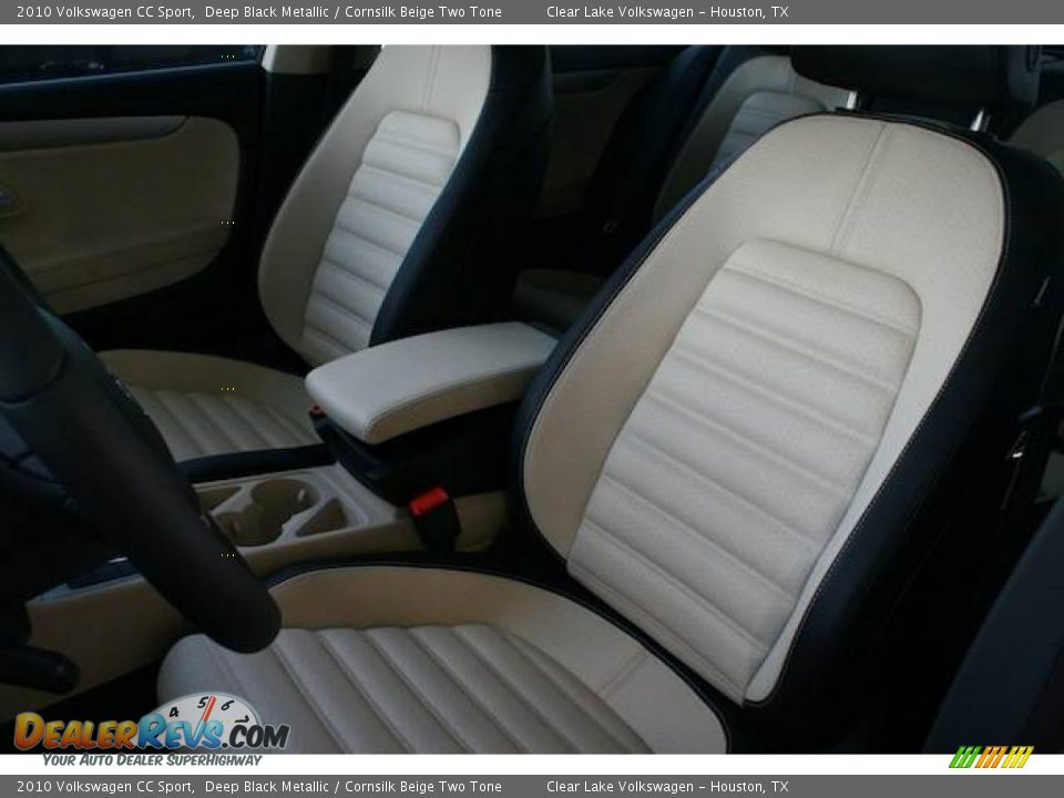 2010 Volkswagen CC Sport Deep Black Metallic / Cornsilk Beige Two Tone Photo #7