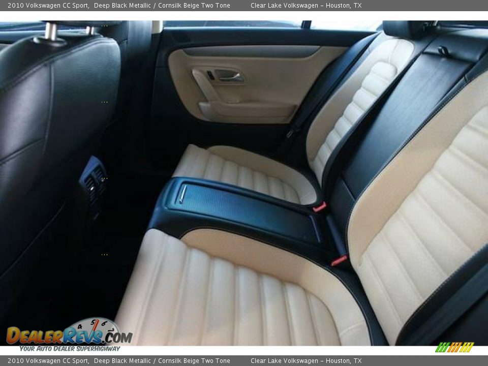 2010 Volkswagen CC Sport Deep Black Metallic / Cornsilk Beige Two Tone Photo #8