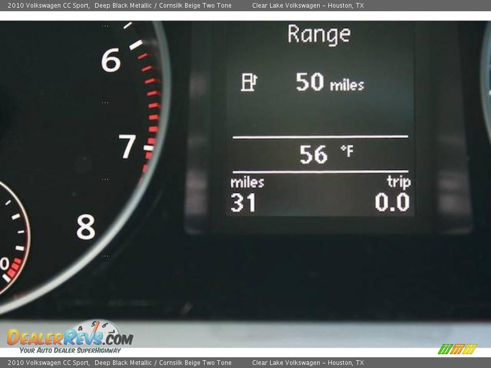 2010 Volkswagen CC Sport Deep Black Metallic / Cornsilk Beige Two Tone Photo #21