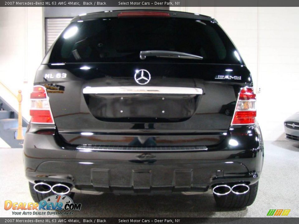 2007 Mercedes-Benz ML 63 AMG 4Matic Black / Black Photo #5