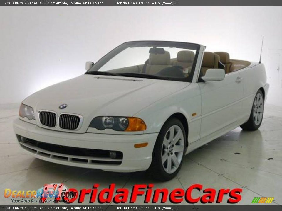 2000 BMW 3 Series 323i Convertible Alpine White / Sand Photo #1