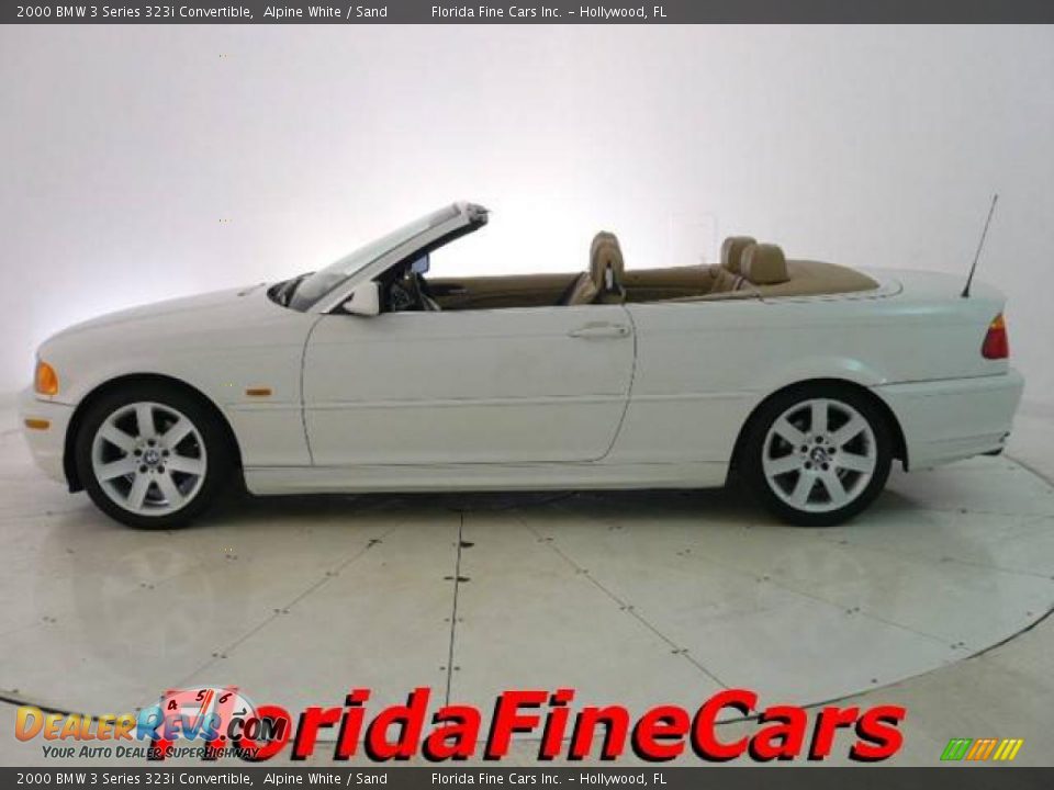 2000 BMW 3 Series 323i Convertible Alpine White / Sand Photo #3