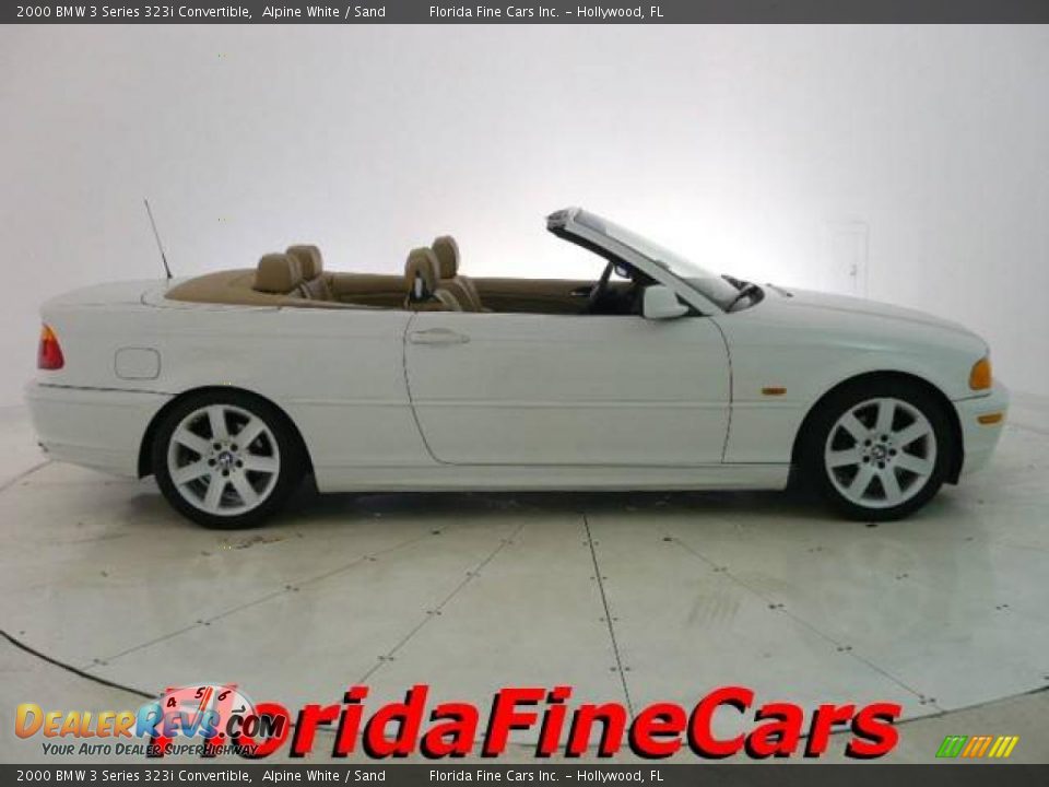 2000 BMW 3 Series 323i Convertible Alpine White / Sand Photo #4