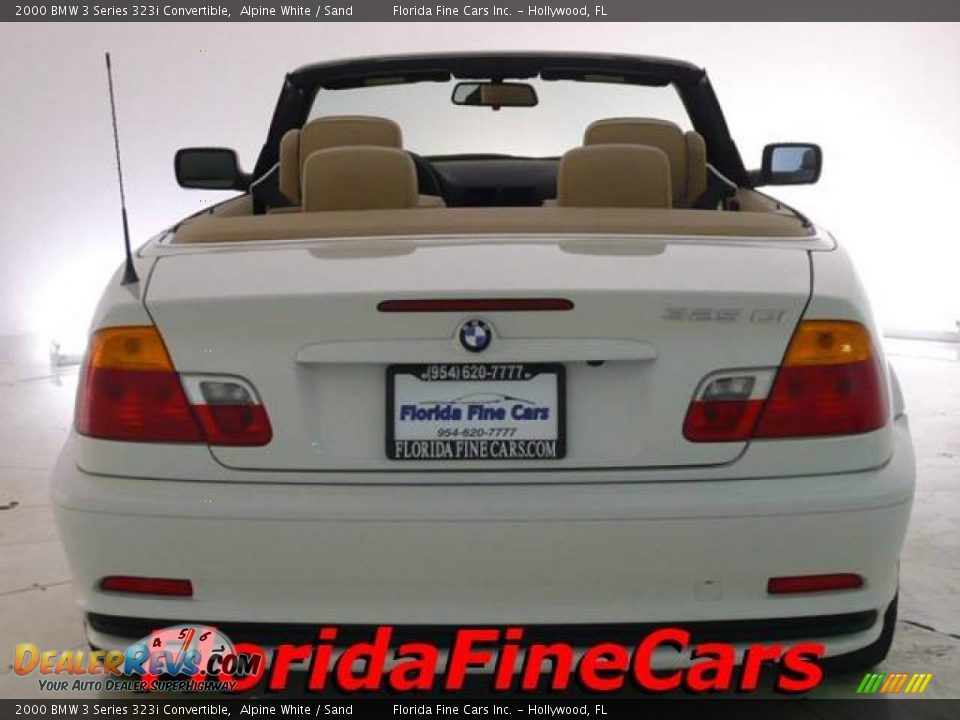 2000 BMW 3 Series 323i Convertible Alpine White / Sand Photo #6