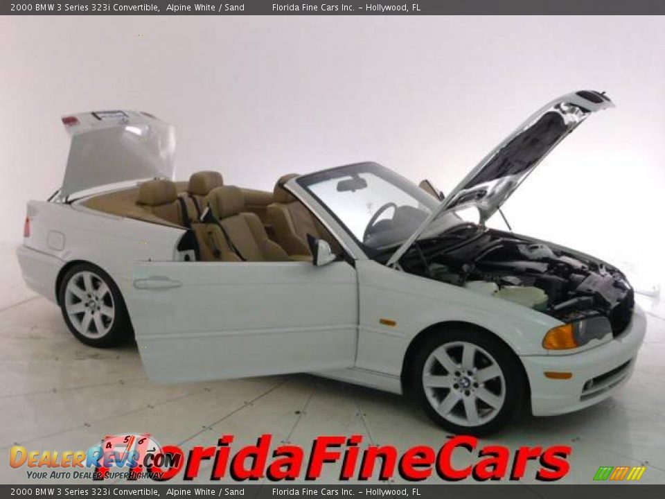 2000 BMW 3 Series 323i Convertible Alpine White / Sand Photo #7