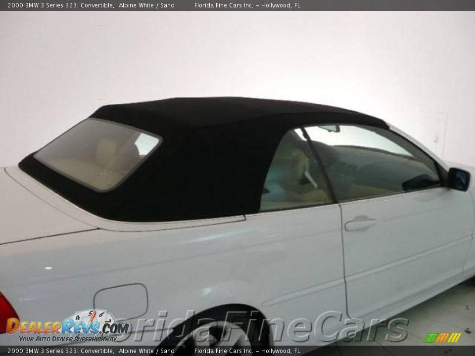 2000 BMW 3 Series 323i Convertible Alpine White / Sand Photo #9