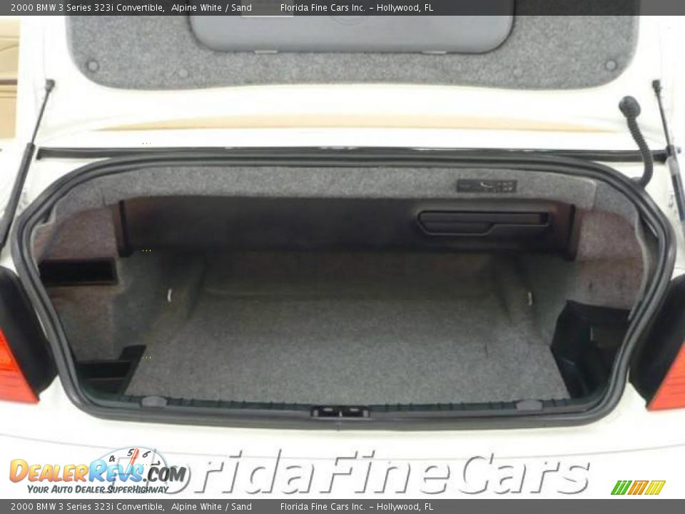 2000 BMW 3 Series 323i Convertible Alpine White / Sand Photo #10