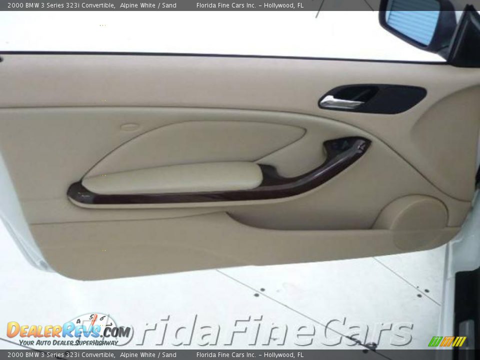 2000 BMW 3 Series 323i Convertible Alpine White / Sand Photo #12