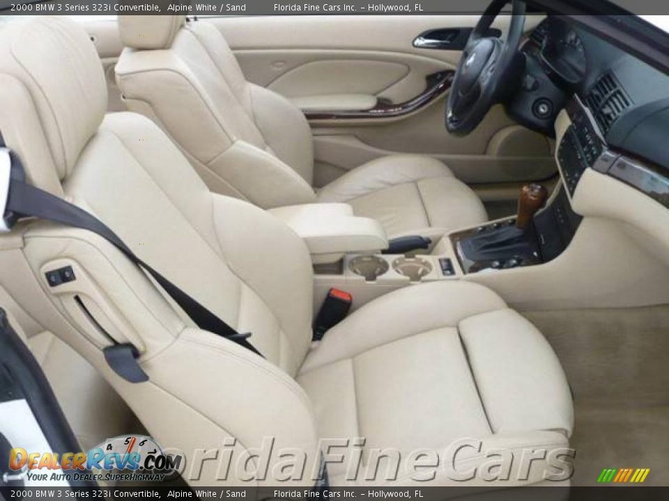 2000 BMW 3 Series 323i Convertible Alpine White / Sand Photo #14