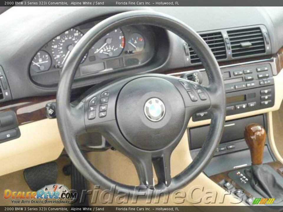 2000 BMW 3 Series 323i Convertible Alpine White / Sand Photo #17