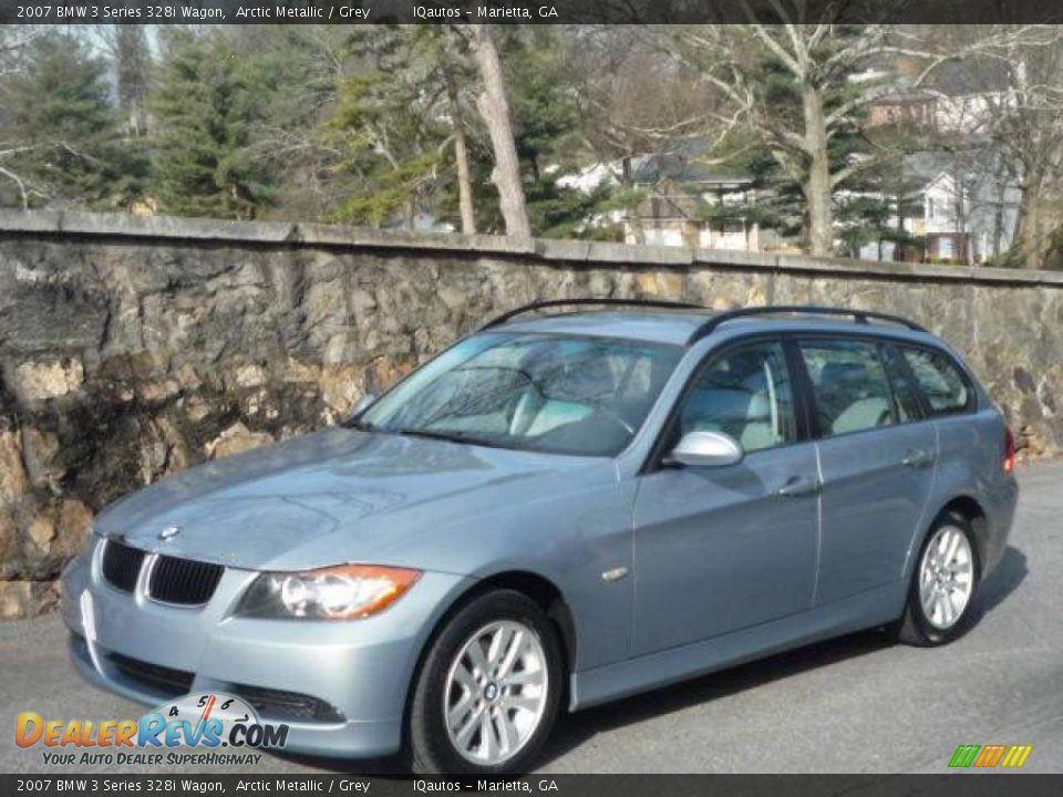 2007 BMW 3 Series 328i Wagon Arctic Metallic / Grey Photo #1