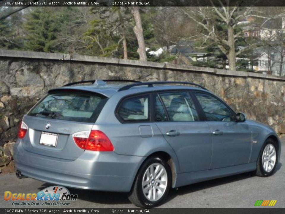 2007 BMW 3 Series 328i Wagon Arctic Metallic / Grey Photo #4