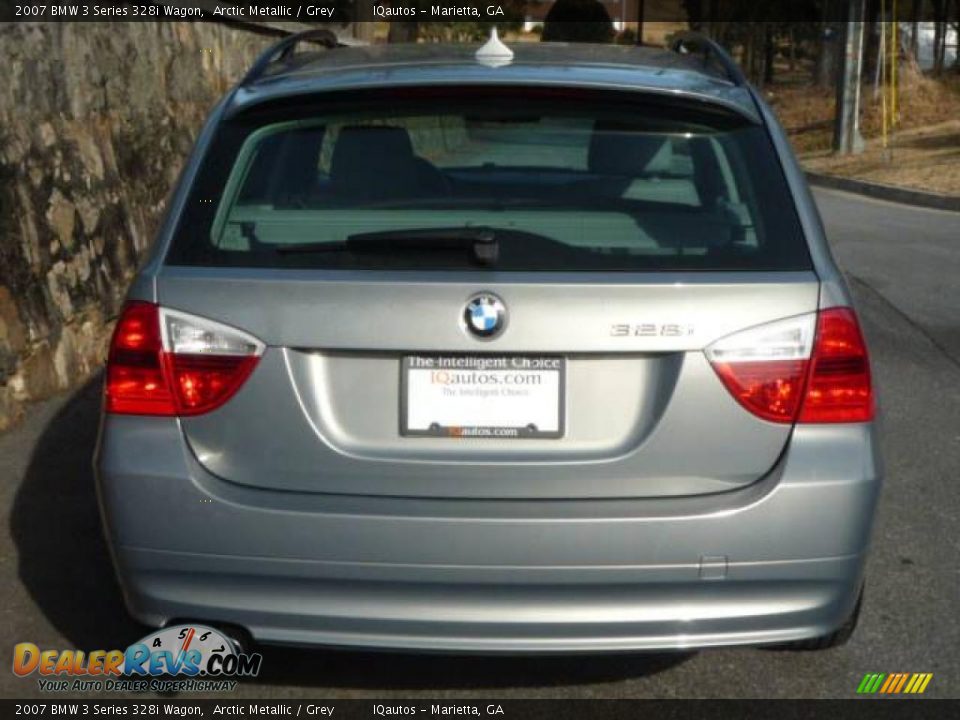 2007 BMW 3 Series 328i Wagon Arctic Metallic / Grey Photo #6