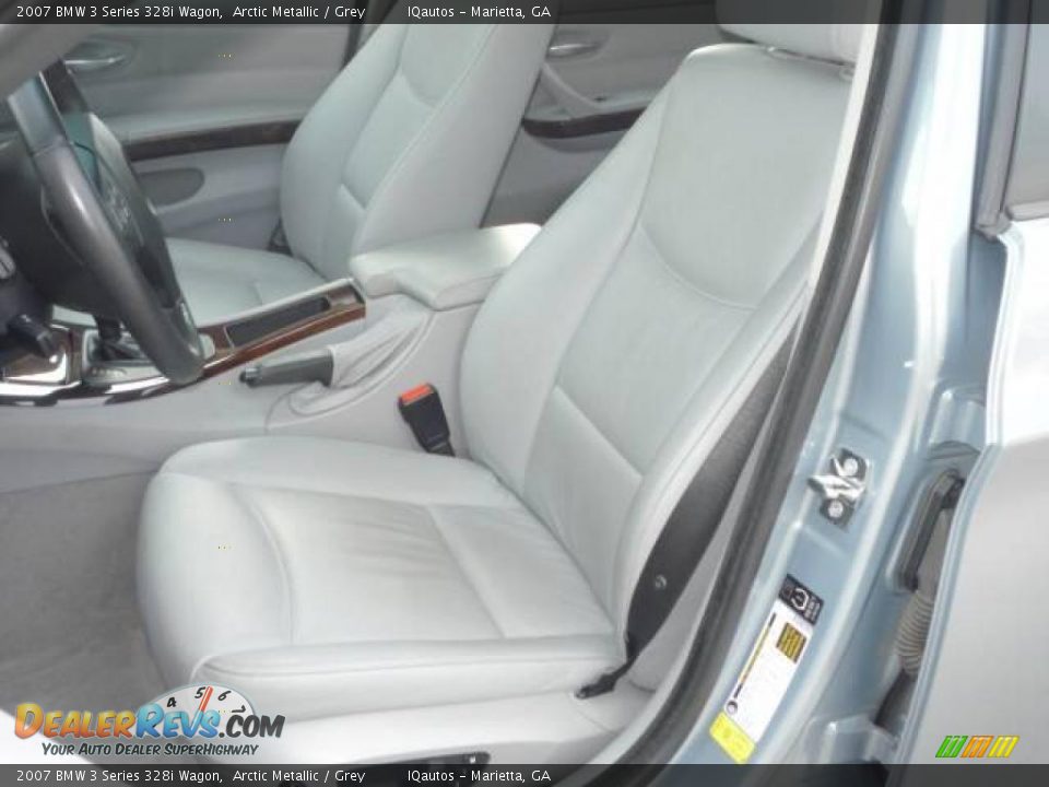 2007 BMW 3 Series 328i Wagon Arctic Metallic / Grey Photo #7
