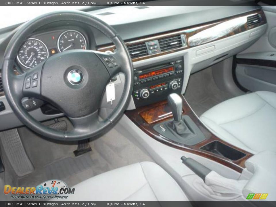 2007 BMW 3 Series 328i Wagon Arctic Metallic / Grey Photo #8