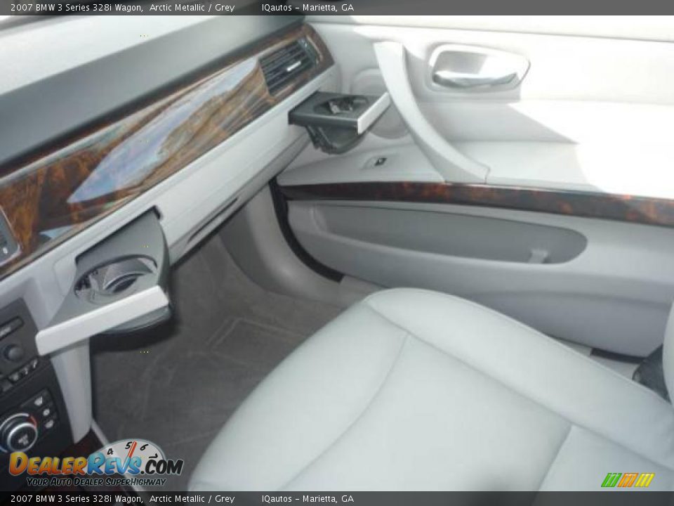 2007 BMW 3 Series 328i Wagon Arctic Metallic / Grey Photo #12