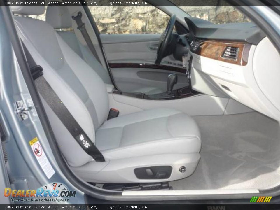 2007 BMW 3 Series 328i Wagon Arctic Metallic / Grey Photo #18