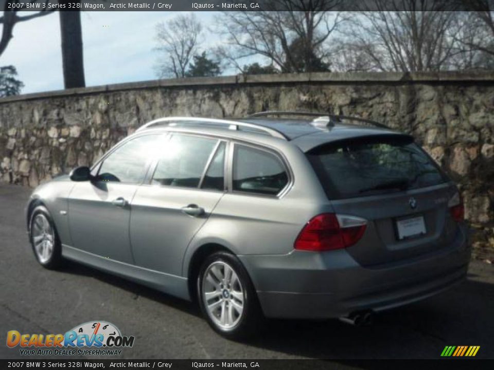 2007 BMW 3 Series 328i Wagon Arctic Metallic / Grey Photo #22