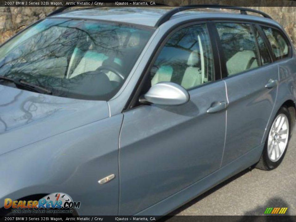 2007 BMW 3 Series 328i Wagon Arctic Metallic / Grey Photo #23