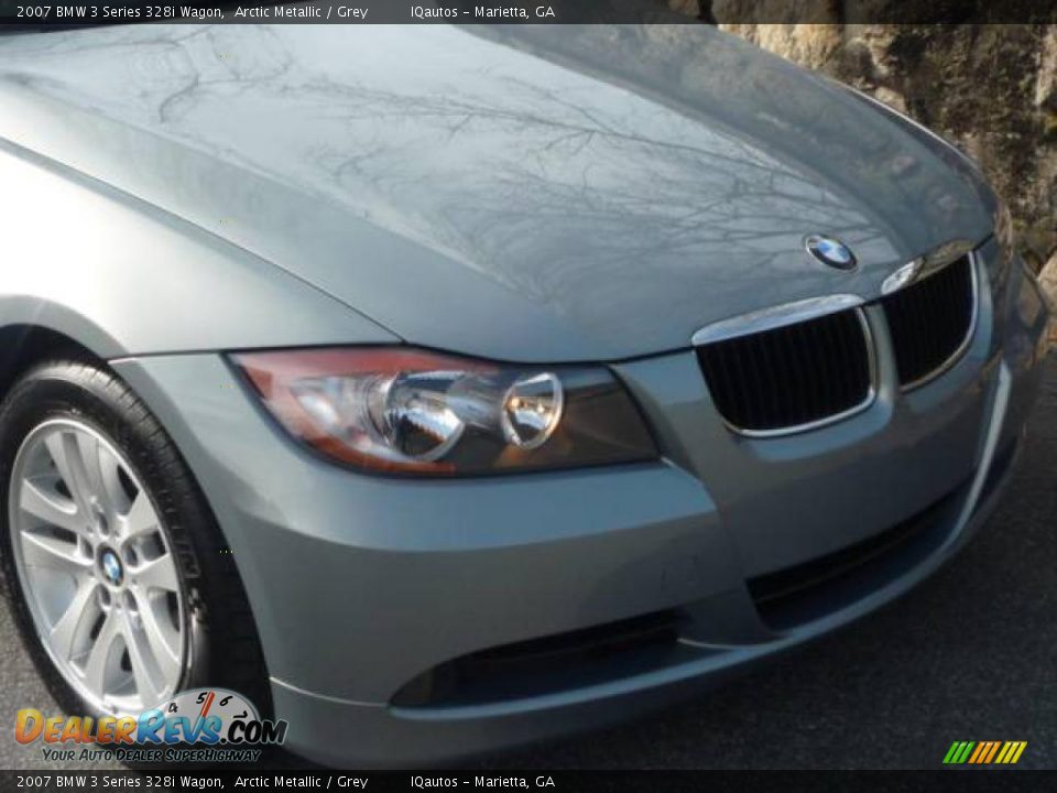2007 BMW 3 Series 328i Wagon Arctic Metallic / Grey Photo #25
