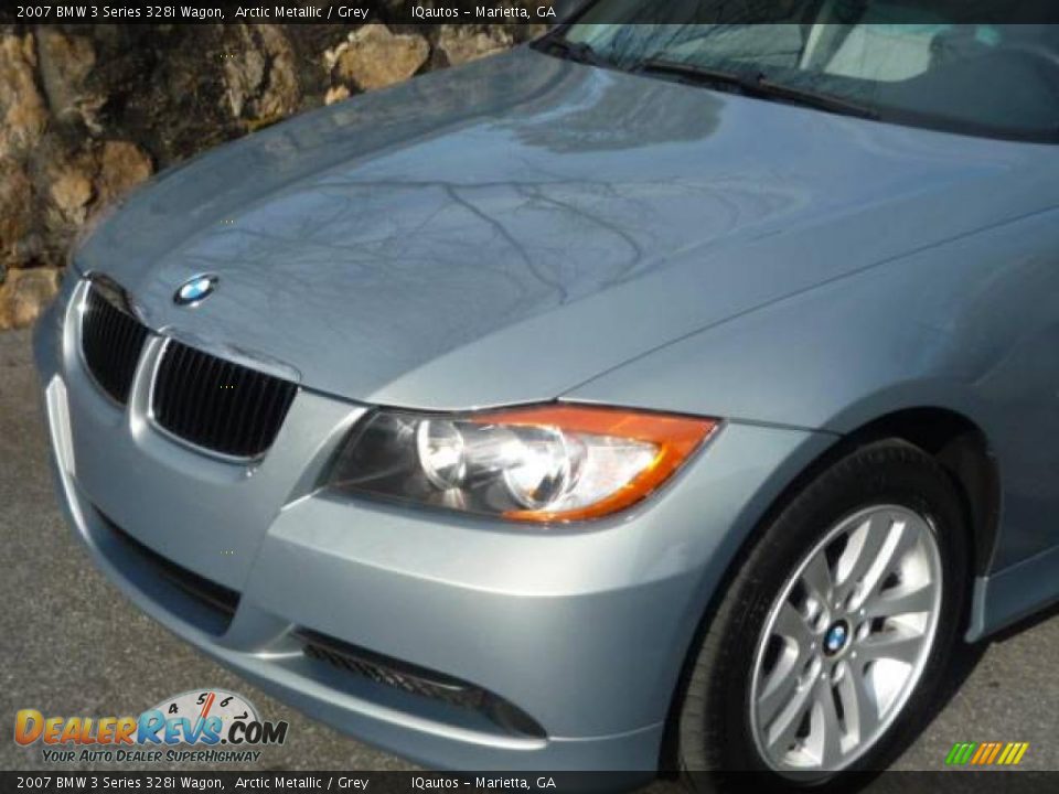 2007 BMW 3 Series 328i Wagon Arctic Metallic / Grey Photo #26