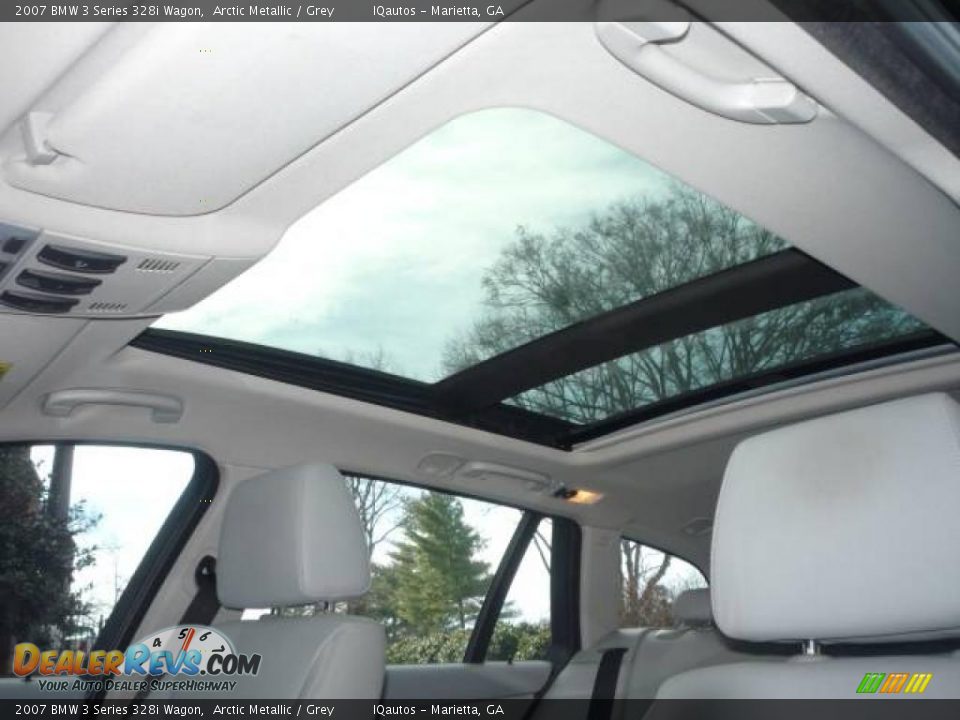 2007 BMW 3 Series 328i Wagon Arctic Metallic / Grey Photo #30