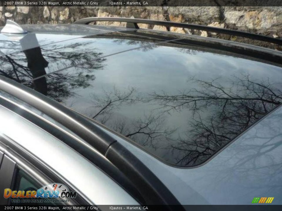 2007 BMW 3 Series 328i Wagon Arctic Metallic / Grey Photo #31