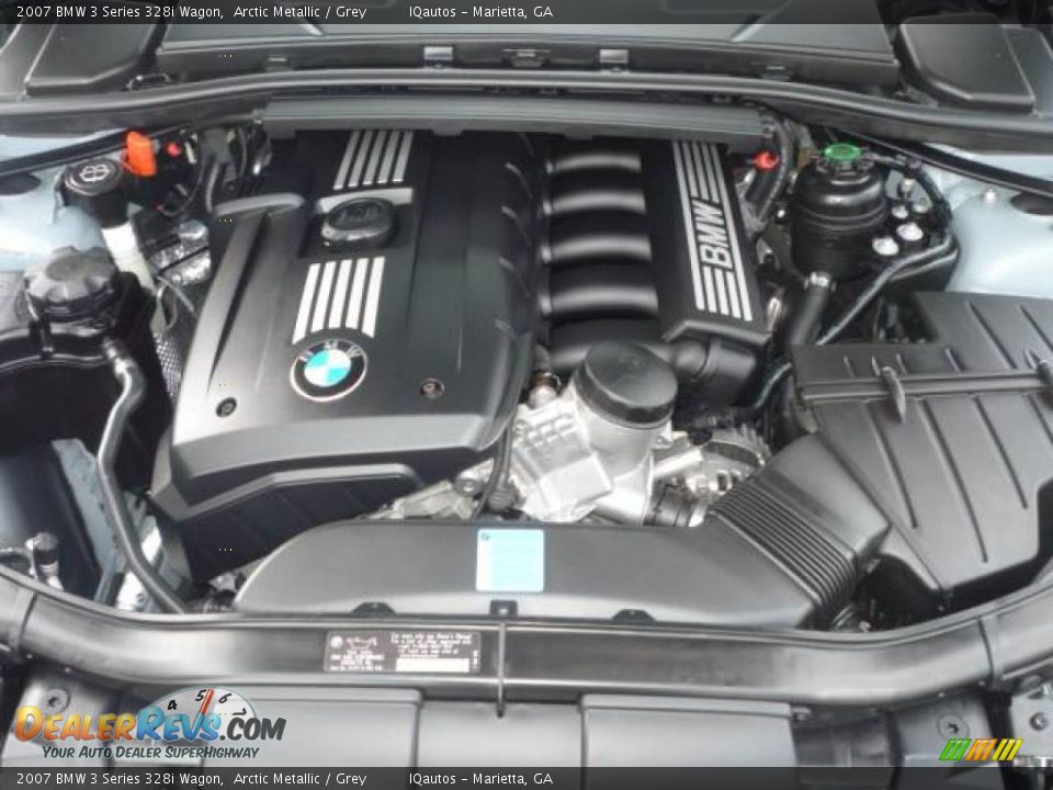 2007 BMW 3 Series 328i Wagon Arctic Metallic / Grey Photo #34