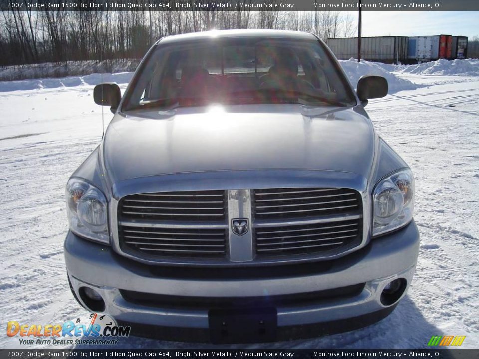 2007 Dodge Ram 1500 Big Horn Edition Quad Cab 4x4 Bright Silver Metallic / Medium Slate Gray Photo #8