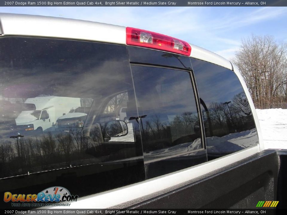 2007 Dodge Ram 1500 Big Horn Edition Quad Cab 4x4 Bright Silver Metallic / Medium Slate Gray Photo #12