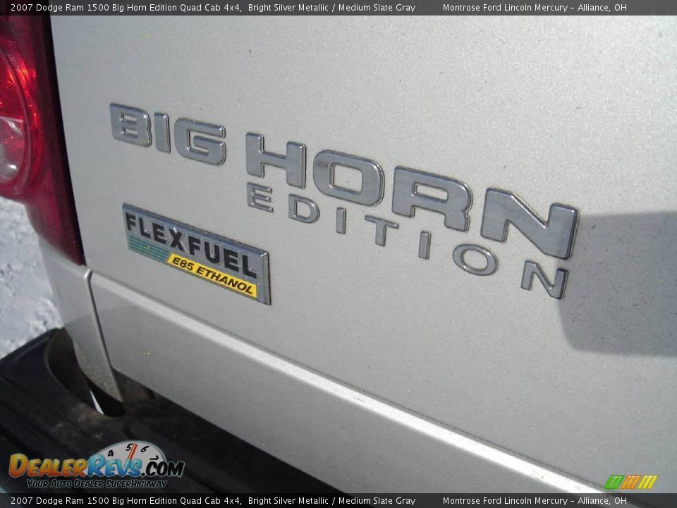 2007 Dodge Ram 1500 Big Horn Edition Quad Cab 4x4 Bright Silver Metallic / Medium Slate Gray Photo #15