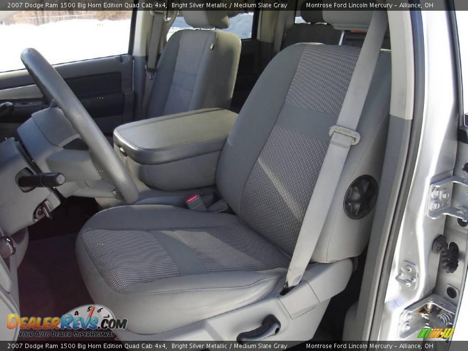 2007 Dodge Ram 1500 Big Horn Edition Quad Cab 4x4 Bright Silver Metallic / Medium Slate Gray Photo #16