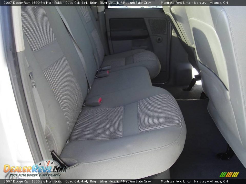 2007 Dodge Ram 1500 Big Horn Edition Quad Cab 4x4 Bright Silver Metallic / Medium Slate Gray Photo #18