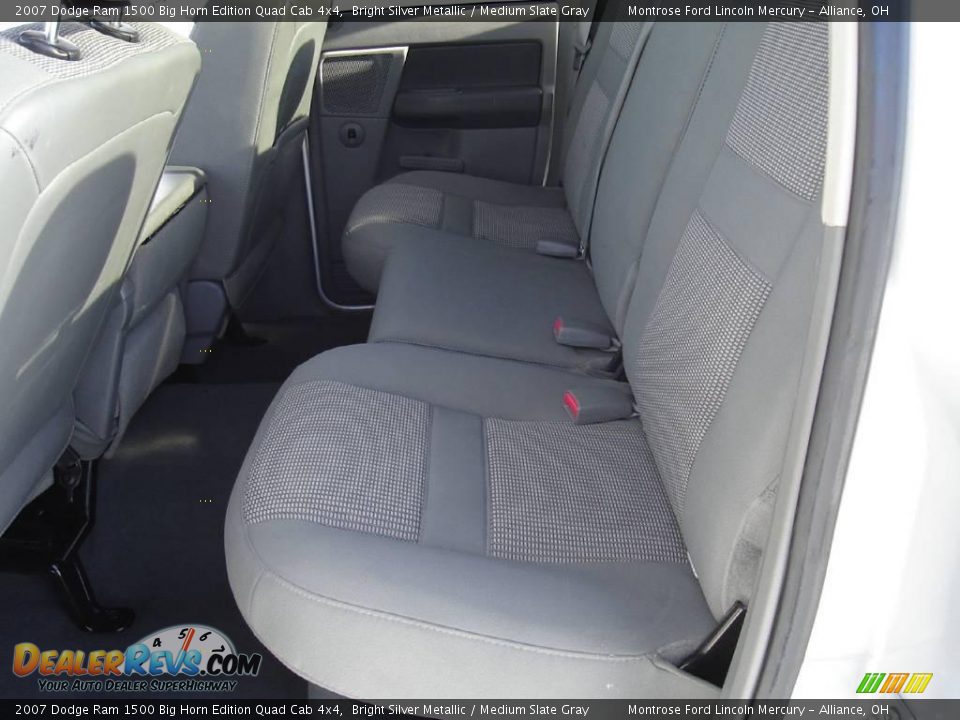 2007 Dodge Ram 1500 Big Horn Edition Quad Cab 4x4 Bright Silver Metallic / Medium Slate Gray Photo #19