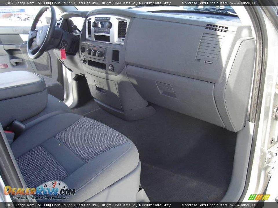 2007 Dodge Ram 1500 Big Horn Edition Quad Cab 4x4 Bright Silver Metallic / Medium Slate Gray Photo #23
