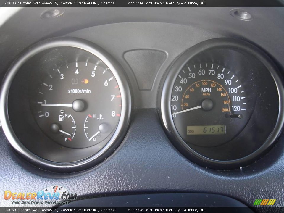 2008 Chevrolet Aveo Aveo5 LS Cosmic Silver Metallic / Charcoal Photo #25