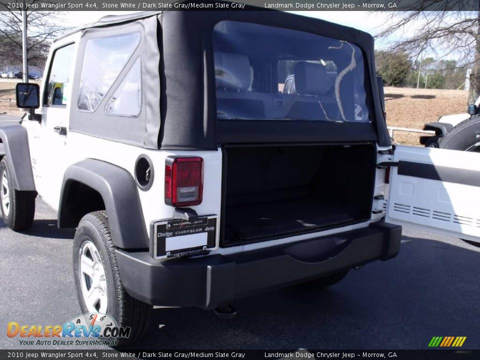2010 Jeep Wrangler Sport 4x4 Stone White / Dark Slate Gray/Medium Slate Gray Photo #7