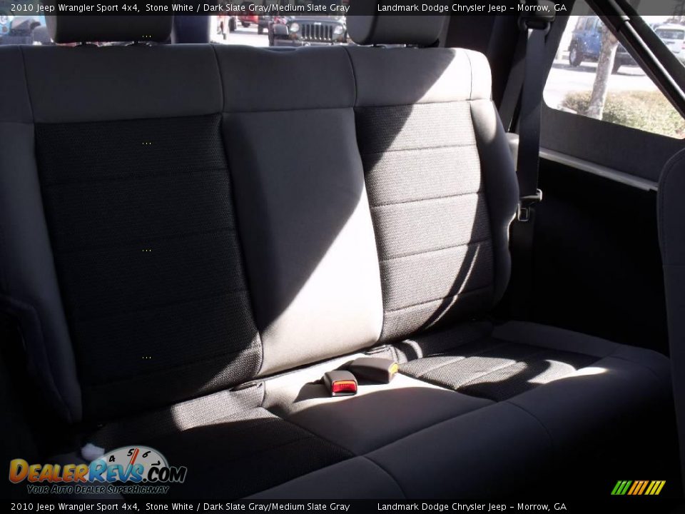 2010 Jeep Wrangler Sport 4x4 Stone White / Dark Slate Gray/Medium Slate Gray Photo #9
