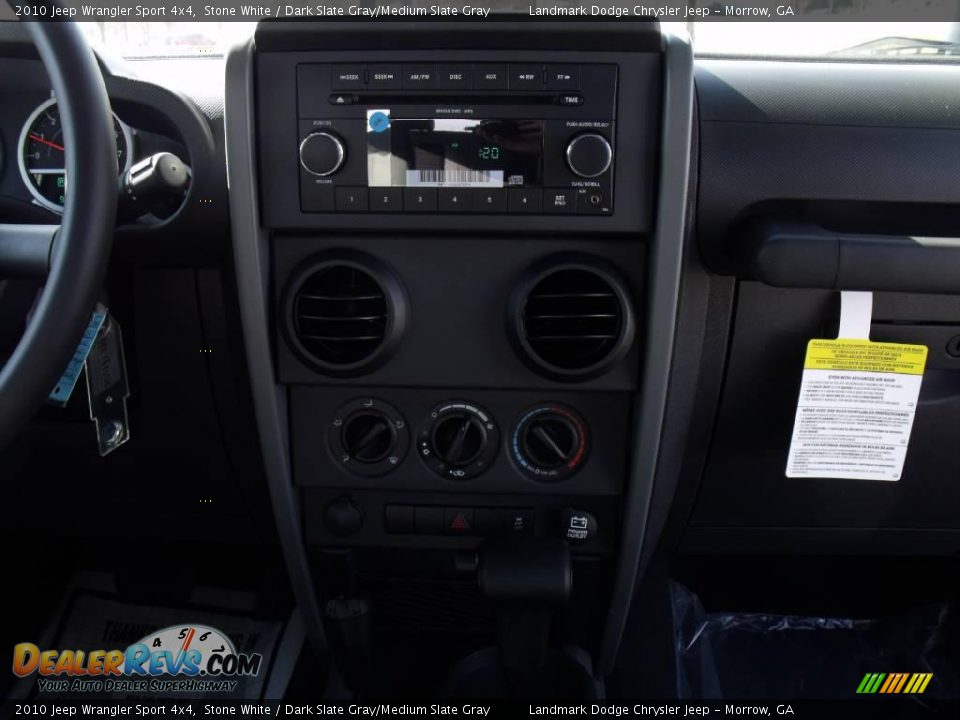 2010 Jeep Wrangler Sport 4x4 Stone White / Dark Slate Gray/Medium Slate Gray Photo #10