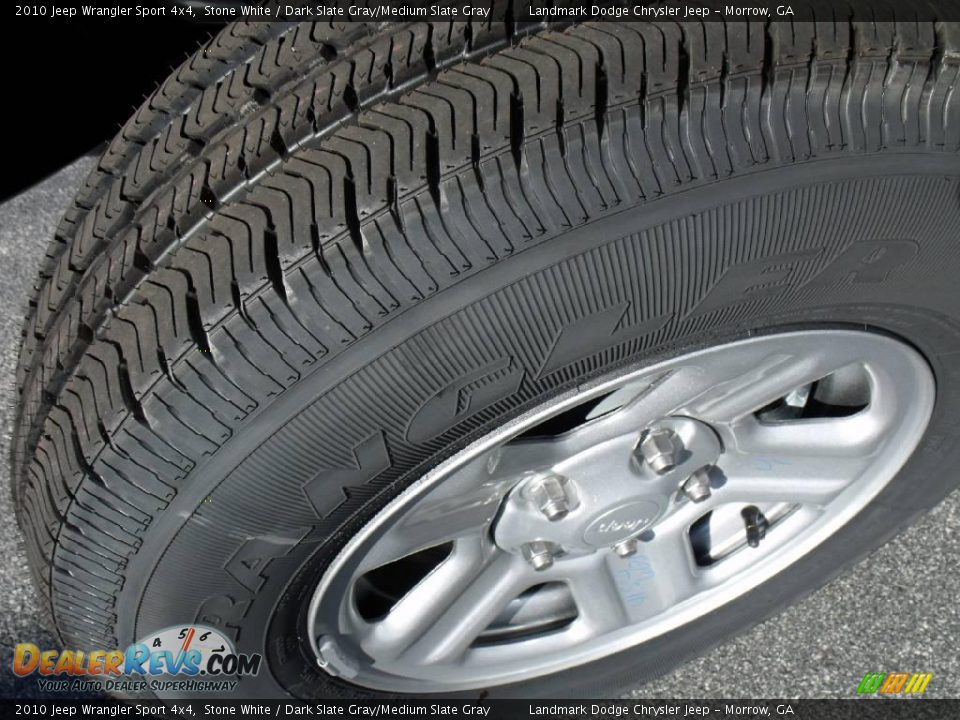 2010 Jeep Wrangler Sport 4x4 Stone White / Dark Slate Gray/Medium Slate Gray Photo #13