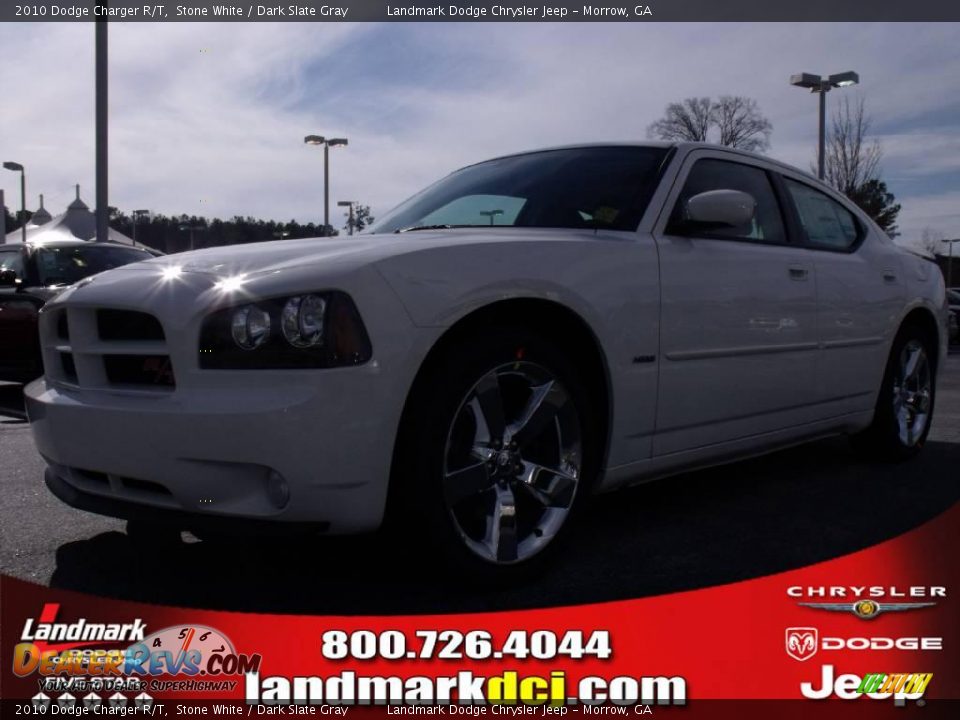 2010 Dodge Charger R/T Stone White / Dark Slate Gray Photo #1
