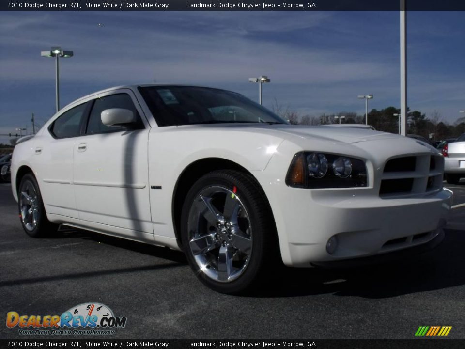 2010 Dodge Charger R/T Stone White / Dark Slate Gray Photo #4
