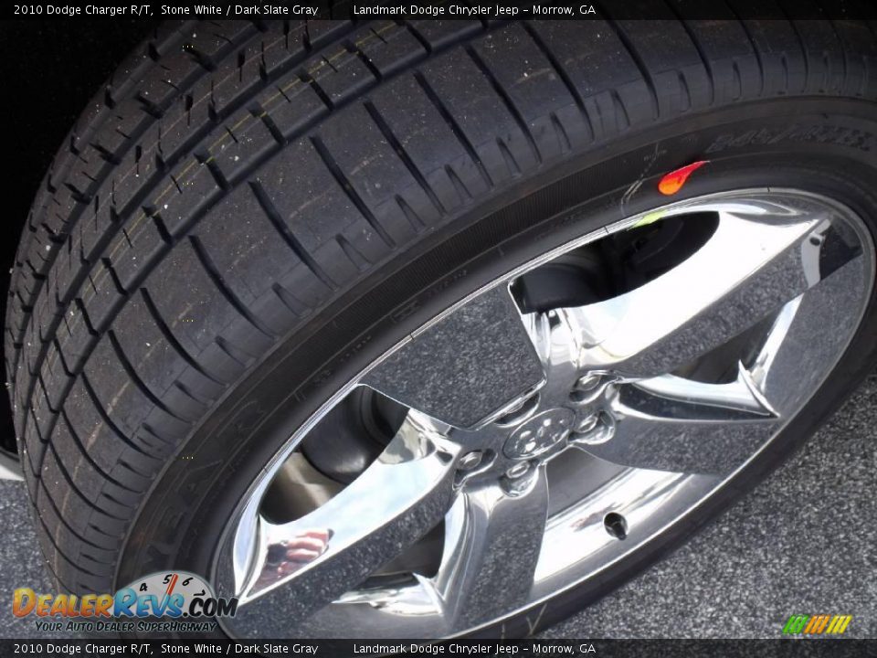 2010 Dodge Charger R/T Stone White / Dark Slate Gray Photo #13