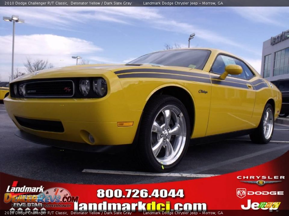 2010 Dodge Challenger R/T Classic Detonator Yellow / Dark Slate Gray Photo #1
